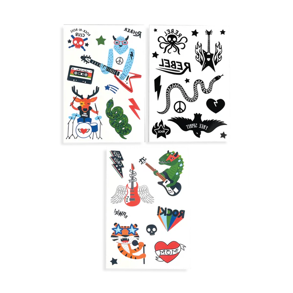 Mini Tattoo Palooza Temporary Tattoos - I Wanna Rock!