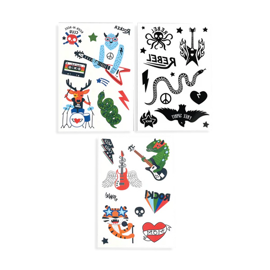 Mini Tattoo Palooza Temporary Tattoos - I Wanna Rock!