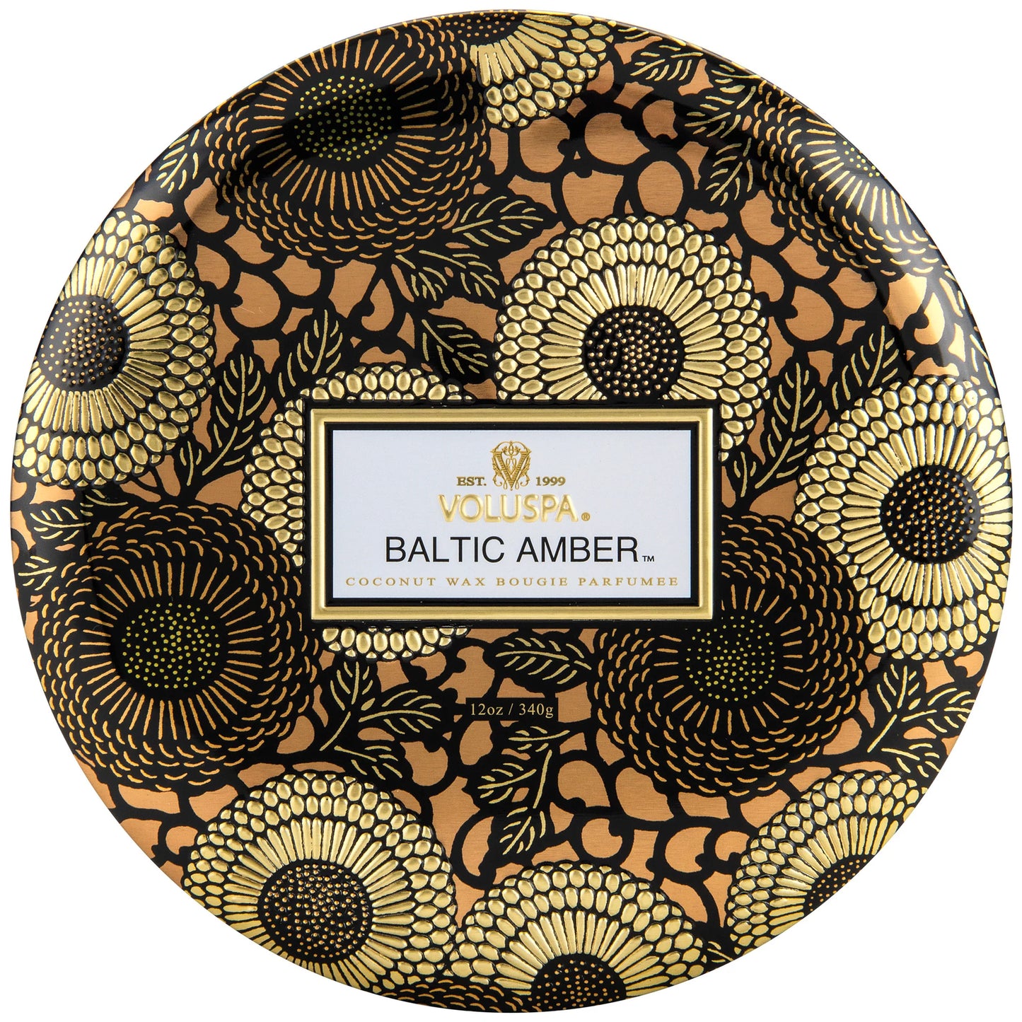 Baltic Amber 3 Wick Tin Candle