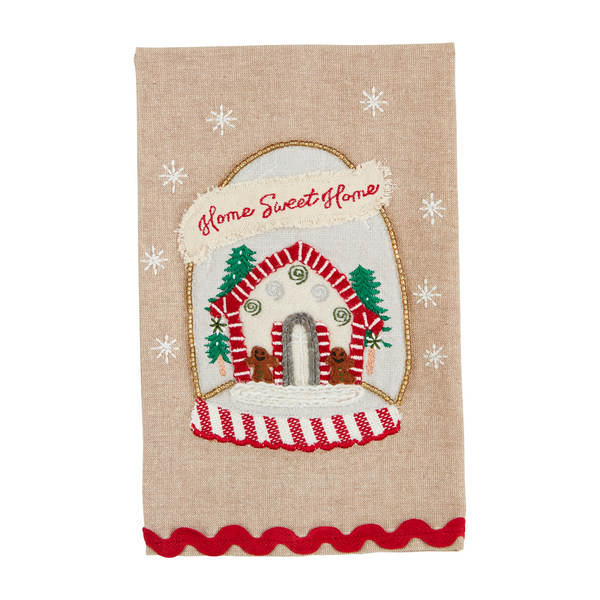 Home Sweet Home Embroidered Towel