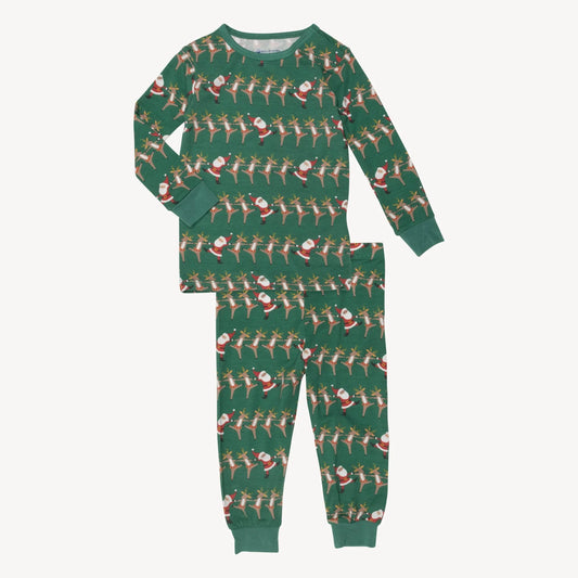 Christmas Can Can Magnetic Long Sleeve Toddler Pajama