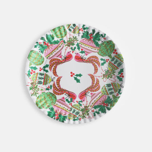 Bird Ornaments "Paper" Platter, Melamine