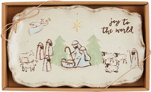 Boxed Nativity Plate