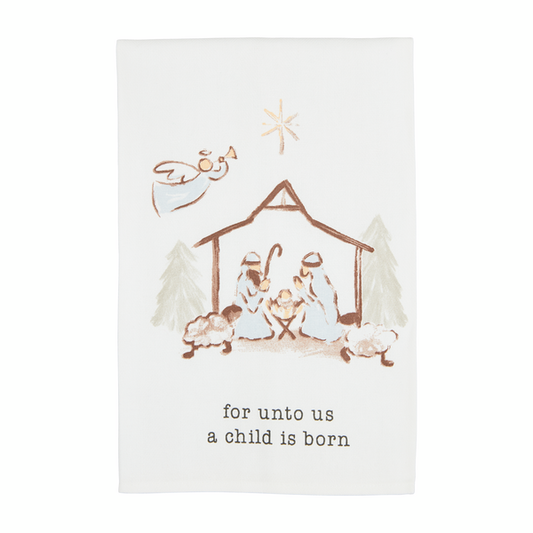 Nativity Scene Cotton Towel