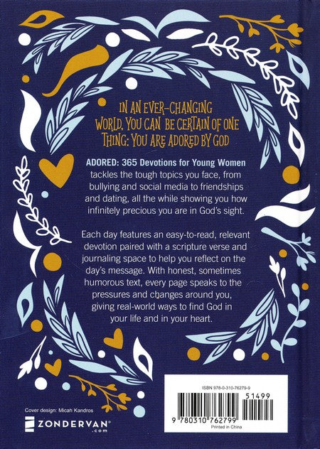Adored 365 Devotions for Young Women