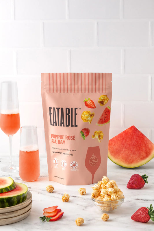 Eatable Poppin' Rosé All Day Popcorn