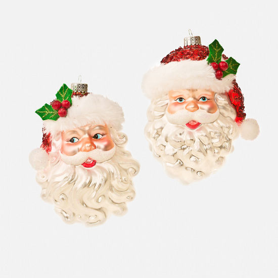 Santa Head Ornament Assorted