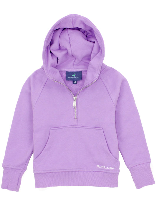 PT Youth Apres Ski Crop Hoodie Lavender