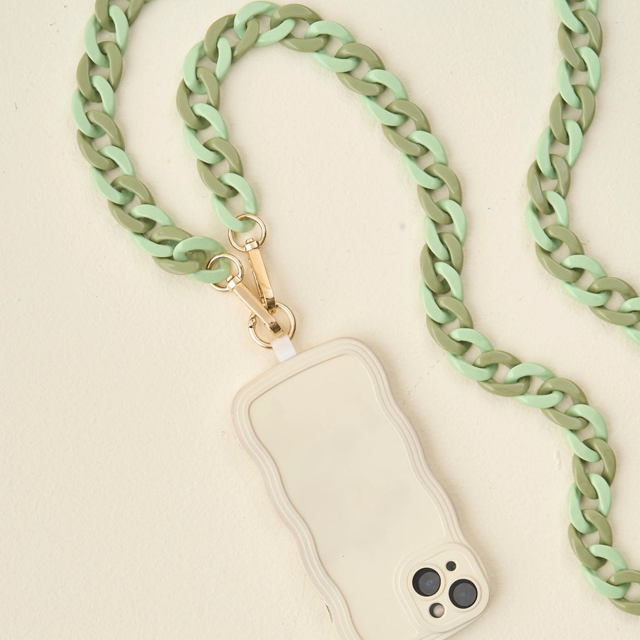 Hold the Phone Resin Chain Crossbody, Multiple Colors