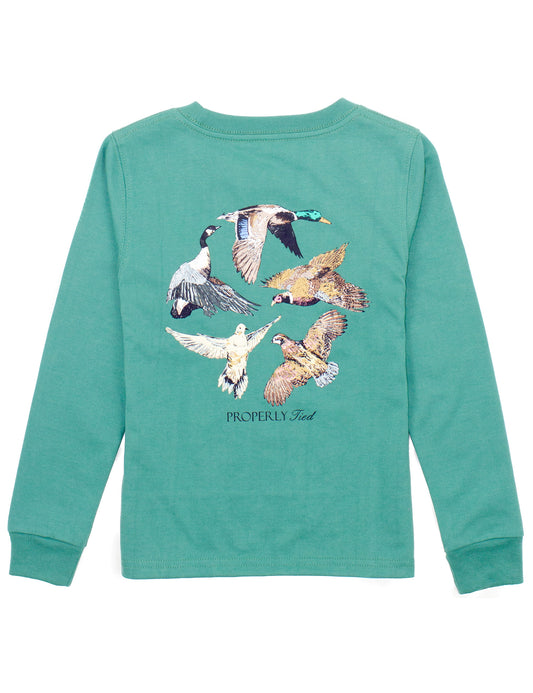 PT Youth Flock LS Teal