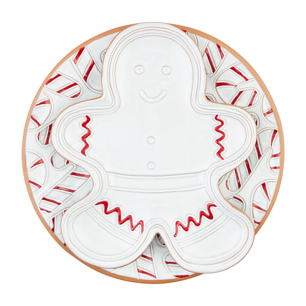 Gingerbread / Candy Cane Platter, Sold Separately