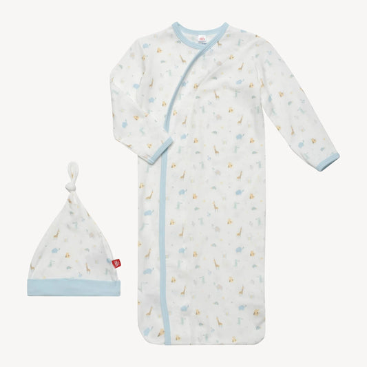 Blue Little Bitty Pretty Magnetic Newborn Gown