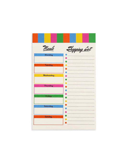 Magnetic Shopping List, Colorblock