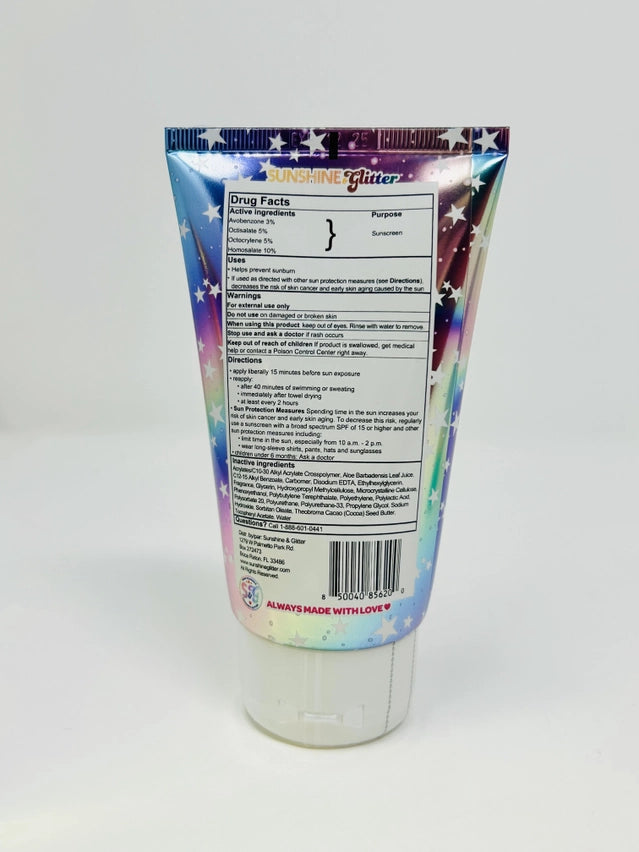 Sea Star Sparkle COSMIC STARDUST Spf 50 Glitter Sunscreen