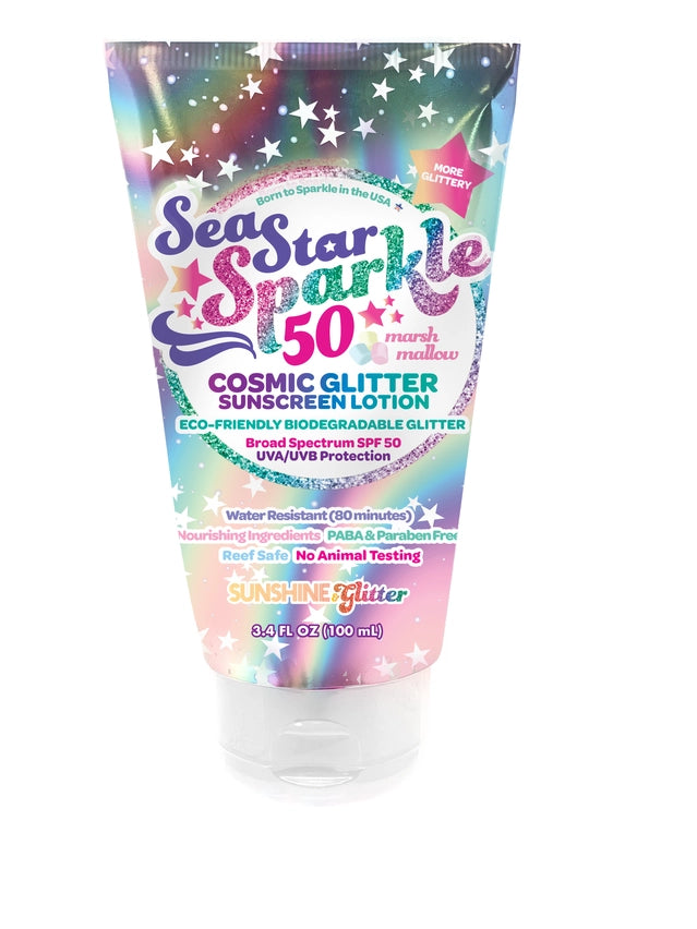 Sea Star Sparkle COSMIC STARDUST Spf 50 Glitter Sunscreen