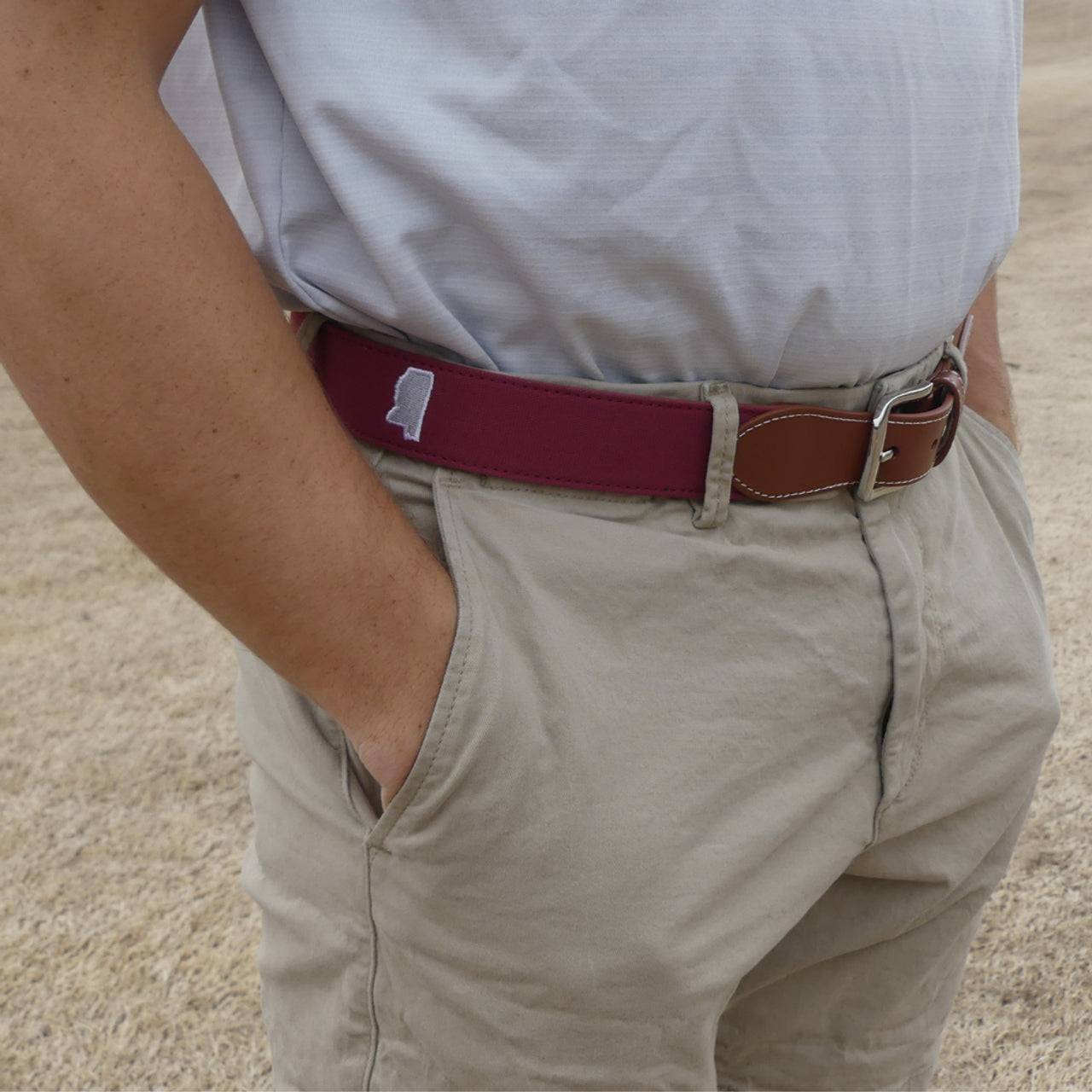 The Junction Needlepoint Belt