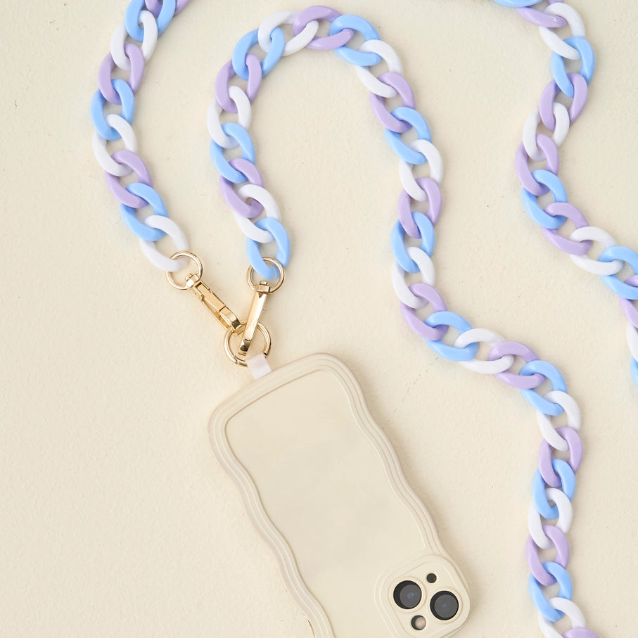 Hold the Phone Resin Chain Crossbody, Multiple Colors