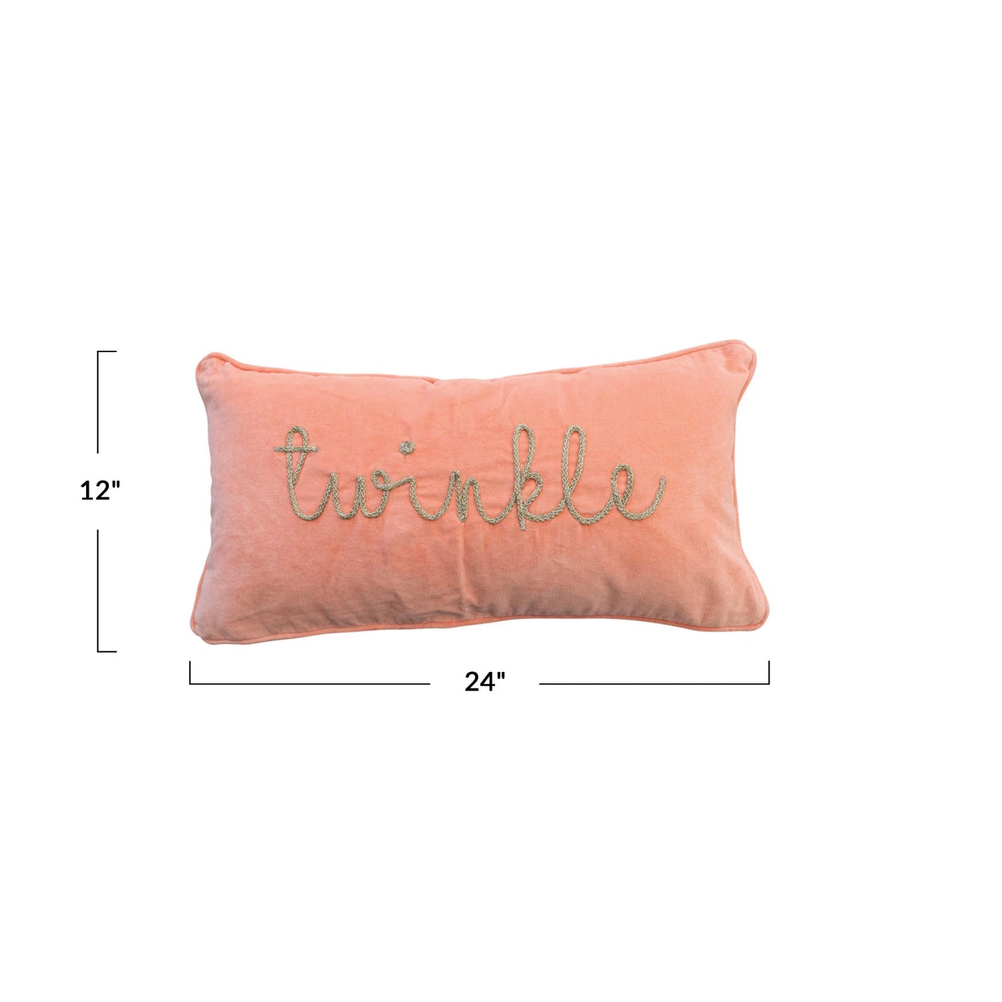 Twinkle Velvet Lumbar Pillow