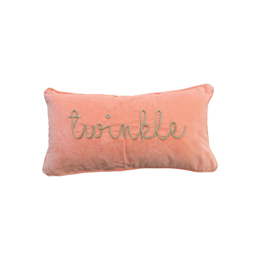 Twinkle Velvet Lumbar Pillow