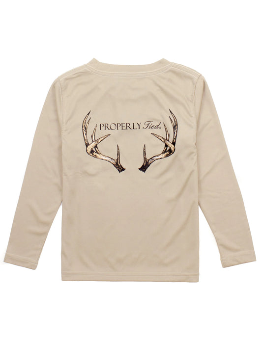 PT Youth Performance LS Vintage Antler Sand