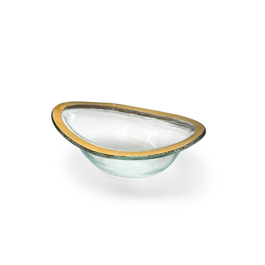 Annie Glass Gold  Sauce Bowl